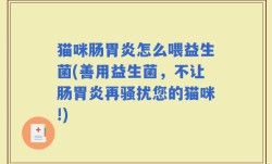 猫咪肠胃炎怎么喂益生菌(善用益生菌，不让肠胃炎再骚扰您的猫咪!)