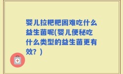 婴儿拉粑粑困难吃什么益生菌呢(婴儿便秘吃什么类型的益生菌更有效？)