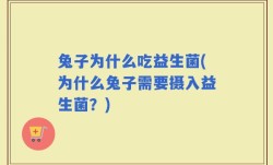 兔子为什么吃益生菌(为什么兔子需要摄入益生菌？)