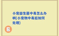 小宠益生菌中毒怎么办啊(小宠物中毒后如何处理)