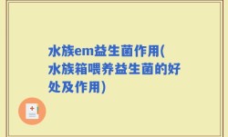 水族em益生菌作用(水族箱喂养益生菌的好处及作用)