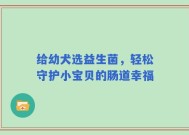给幼犬选益生菌，轻松守护小宝贝的肠道幸福