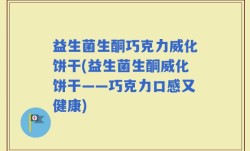 益生菌生酮巧克力威化饼干(益生菌生酮威化饼干——巧克力口感又健康)