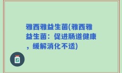 雅西雅益生菌(雅西雅益生菌：促进肠道健康，缓解消化不适)