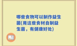 哪些食物可以制作益生菌(用这些食材自制益生菌，有健康好处)