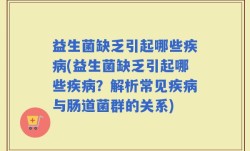 益生菌缺乏引起哪些疾病(益生菌缺乏引起哪些疾病？解析常见疾病与肠道菌群的关系)