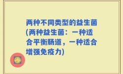两种不同类型的益生菌(两种益生菌：一种适合平衡肠道，一种适合增强免疫力)