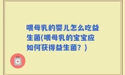 喂母乳的婴儿怎么吃益生菌(喂母乳的宝宝应如何获得益生菌？)