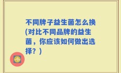 不同牌子益生菌怎么换(对比不同品牌的益生菌，你应该如何做出选择？)