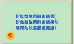 粉红益生菌酵素糖果(粉色益生菌酵素糖果能够帮助改善肠道健康！