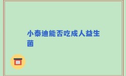 小泰迪能否吃成人益生菌