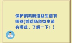 保护鹦鹉肠道益生菌有哪些(鹦鹉肠道益生菌有哪些，了解一下！)