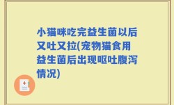 小猫咪吃完益生菌以后又吐又拉(宠物猫食用益生菌后出现呕吐腹泻情况)