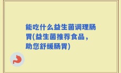 能吃什么益生菌调理肠胃(益生菌推荐食品，助您舒缓肠胃)