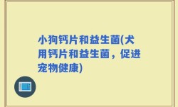 小狗钙片和益生菌(犬用钙片和益生菌，促进宠物健康)