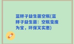 蓝胖子益生菌空瓶(蓝胖子益生菌：空瓶变废为宝，环保又实惠)