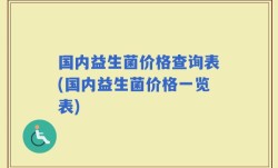 国内益生菌价格查询表(国内益生菌价格一览表)
