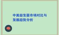 中美益生菌市场对比与发展趋势分析