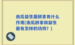 南瓜益生菌酵素有什么作用(南瓜酵素和益生菌有怎样的功效？)