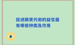促进肠胃代谢的益生菌有哪些种类及作用
