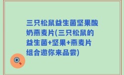 三只松鼠益生菌坚果酸奶燕麦片(三只松鼠的益生菌+坚果+燕麦片组合邀你来品尝)