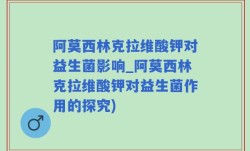 阿莫西林克拉维酸钾对益生菌影响_阿莫西林克拉维酸钾对益生菌作用的探究)