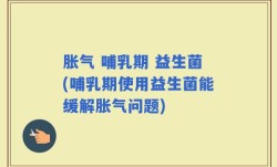 胀气 哺乳期 益生菌(哺乳期使用益生菌能缓解胀气问题)