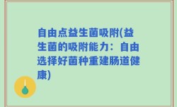 自由点益生菌吸附(益生菌的吸附能力：自由选择好菌种重建肠道健康)