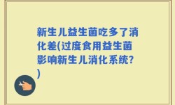 新生儿益生菌吃多了消化差(过度食用益生菌影响新生儿消化系统？)