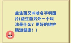 益生菌又叫啥名字啊图片(益生菌另外一个叫法是什么？更好的维护肠道健康！)
