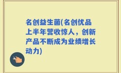 名创益生菌(名创优品上半年营收惊人，创新产品不断成为业绩增长动力)