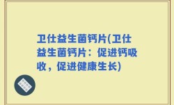 卫仕益生菌钙片(卫仕益生菌钙片：促进钙吸收，促进健康生长)