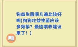 狗益生菌喂几遍比较好呢(狗狗吃益生菌应该多频繁？最佳喂养建议来了！)