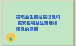 猫喝益生菌拉屎很臭吗 探究猫喝益生菌后排便臭的原因