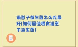 猫崽子益生菌怎么吃最好(如何最佳喂食猫崽子益生菌)
