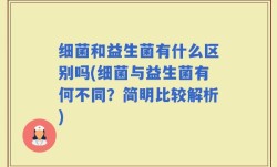 细菌和益生菌有什么区别吗(细菌与益生菌有何不同？简明比较解析)