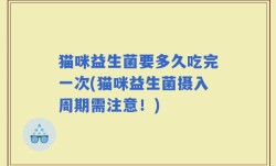 猫咪益生菌要多久吃完一次(猫咪益生菌摄入周期需注意！)