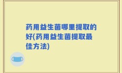 药用益生菌哪里提取的好(药用益生菌提取最佳方法)