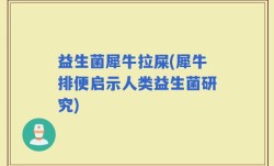 益生菌犀牛拉屎(犀牛排便启示人类益生菌研究)