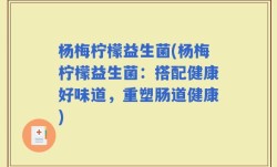 杨梅柠檬益生菌(杨梅柠檬益生菌：搭配健康好味道，重塑肠道健康)