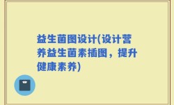 益生菌图设计(设计营养益生菌素插图，提升健康素养)