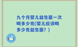 九个月婴儿益生菌一次喝多少克(婴儿应该喝多少克益生菌？)