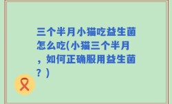 三个半月小猫吃益生菌怎么吃(小猫三个半月，如何正确服用益生菌？)