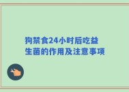 狗禁食24小时后吃益生菌的作用及注意事项