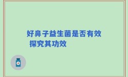 好鼻子益生菌是否有效 探究其功效