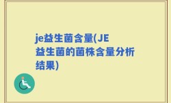 je益生菌含量(JE益生菌的菌株含量分析结果)