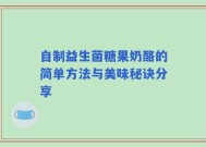 自制益生菌糖果奶酪的简单方法与美味秘诀分享