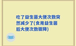 吃了益生菌大便次数突然减少了(食用益生菌后大便次数骤降)