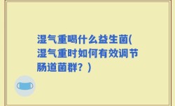 湿气重喝什么益生菌(湿气重时如何有效调节肠道菌群？)