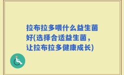 拉布拉多喂什么益生菌好(选择合适益生菌，让拉布拉多健康成长)